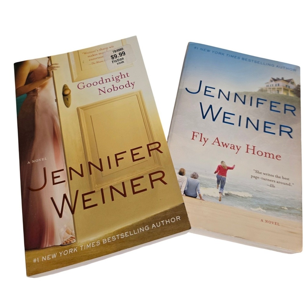 Jennifer Weiner 2 Book Lot Fly Away Home & Goodnight Nobody Paperback Fiction‎